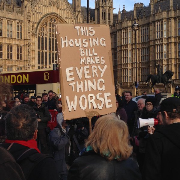 Housing Bill Protest